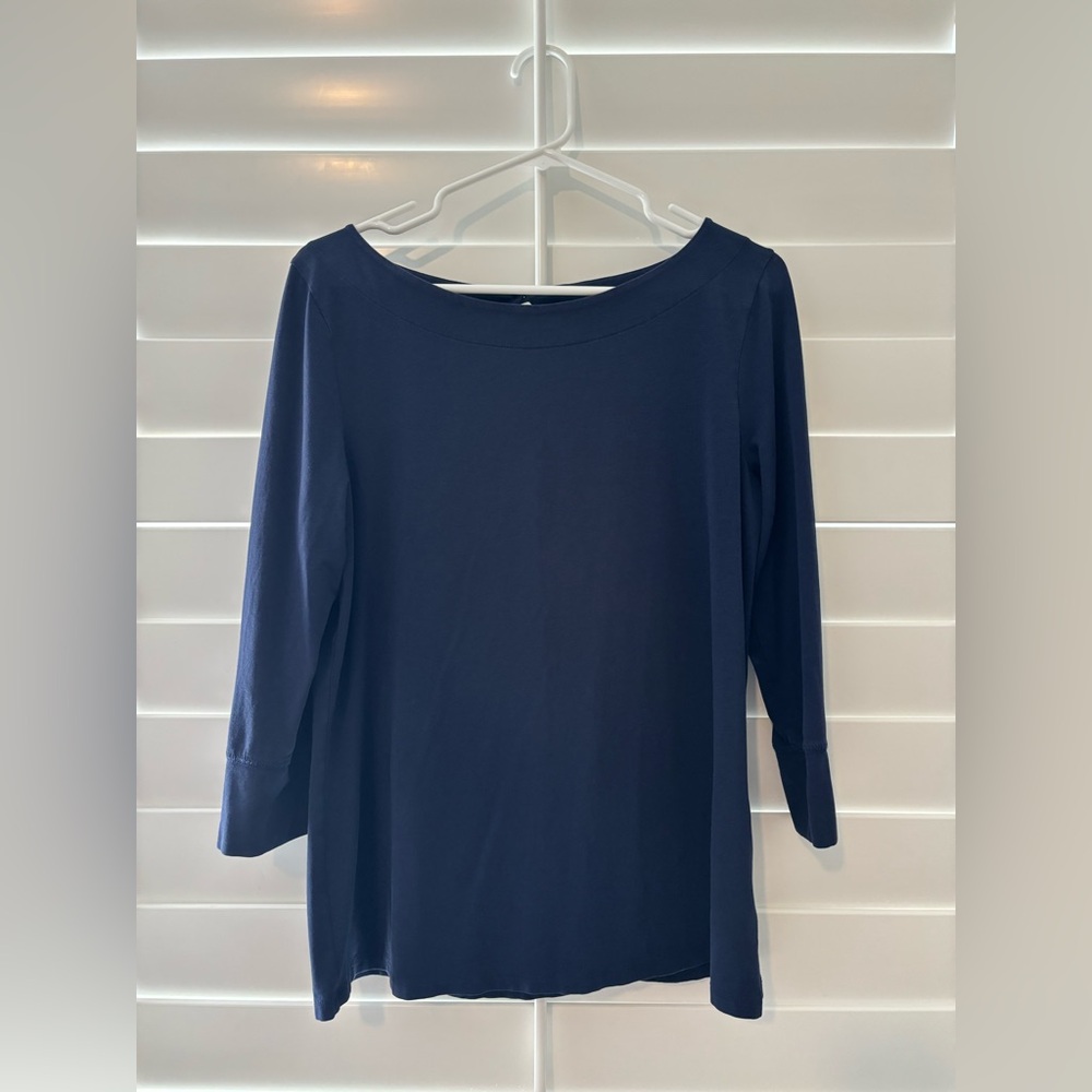 Lilly Pulitzer True Navy Long Sleeve Top